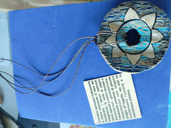 Ciondolo floreale in fibra del ficodindia